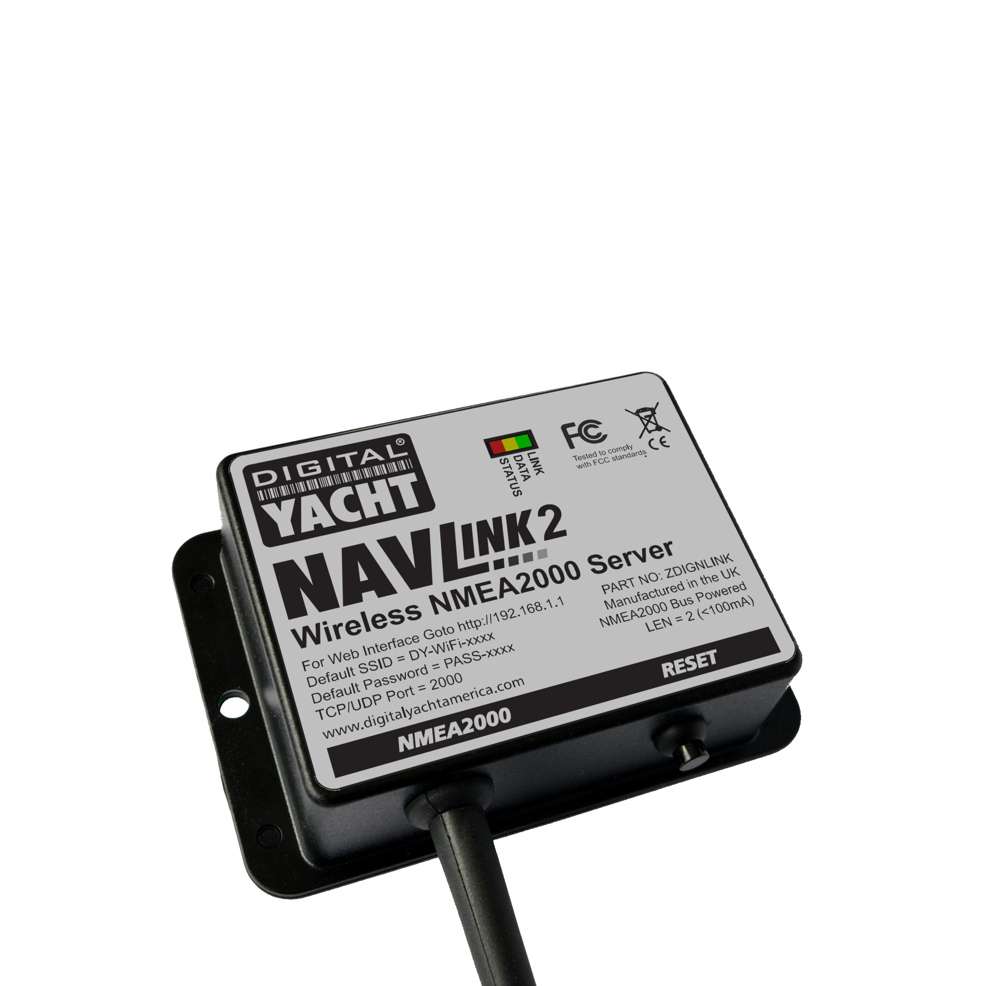 NavLink 2 ist ein einfach zu montierender NMEA2000 auf WiFi Konverter